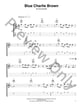Blue Charlie Brown Guitar and Fretted sheet music cover